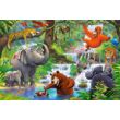 40 db-os Maxi puzzle – Dzsungel állatok
