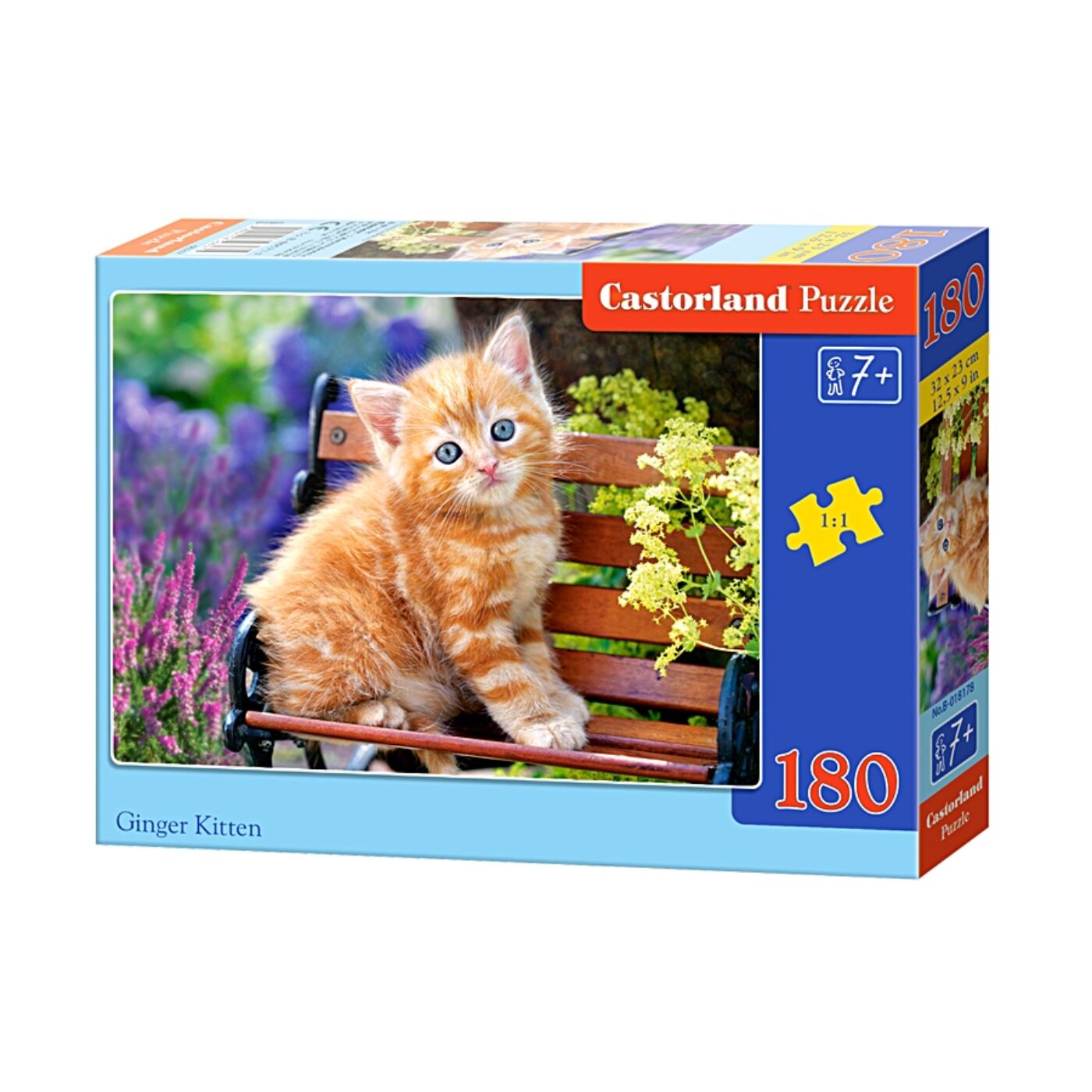 180 db-os Castorland puzzle - Vörös macska