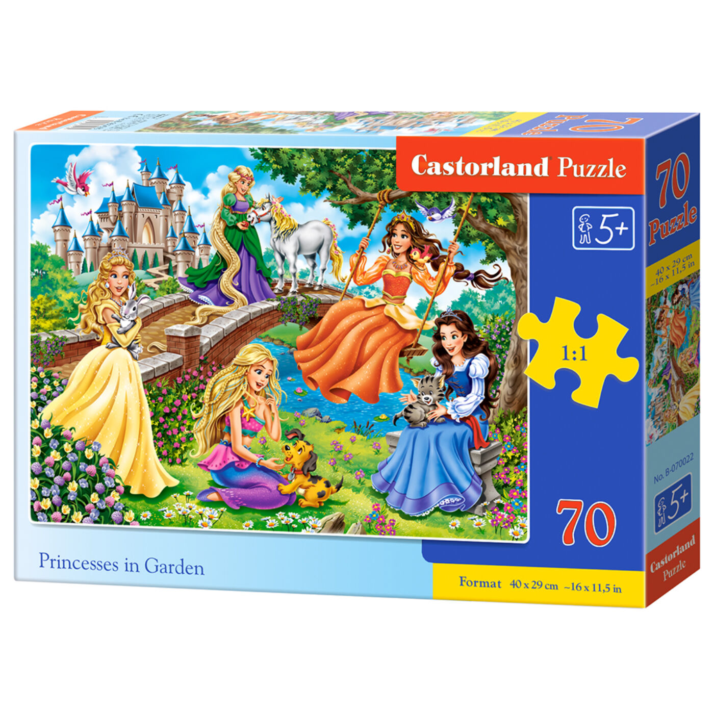 70 db-os puzzle - Hercegnők a kertben