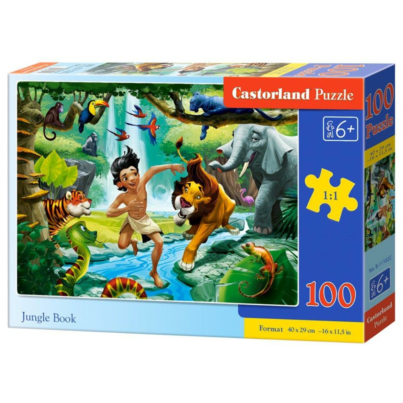 100 db-os Castorland puzzle - A dzsungel könyve