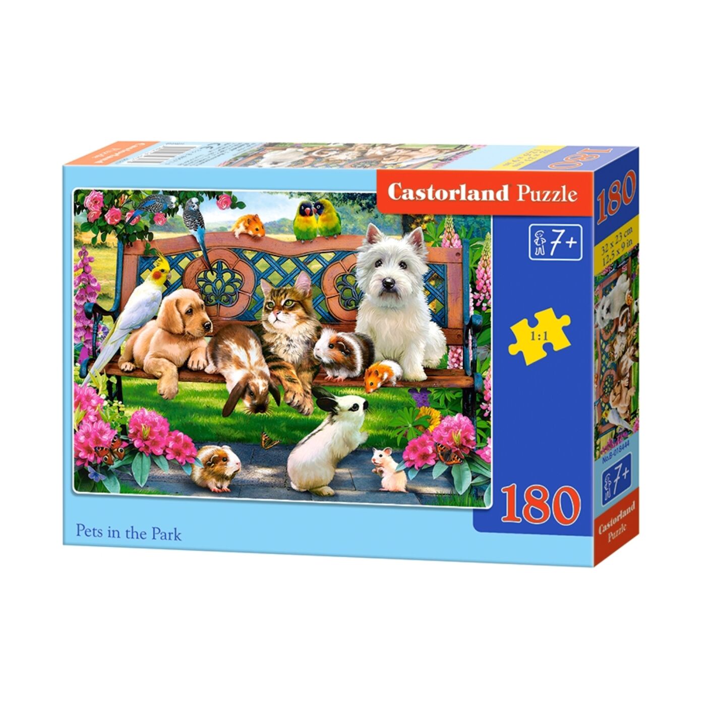 180 db-os puzzle - Állatok a parkban