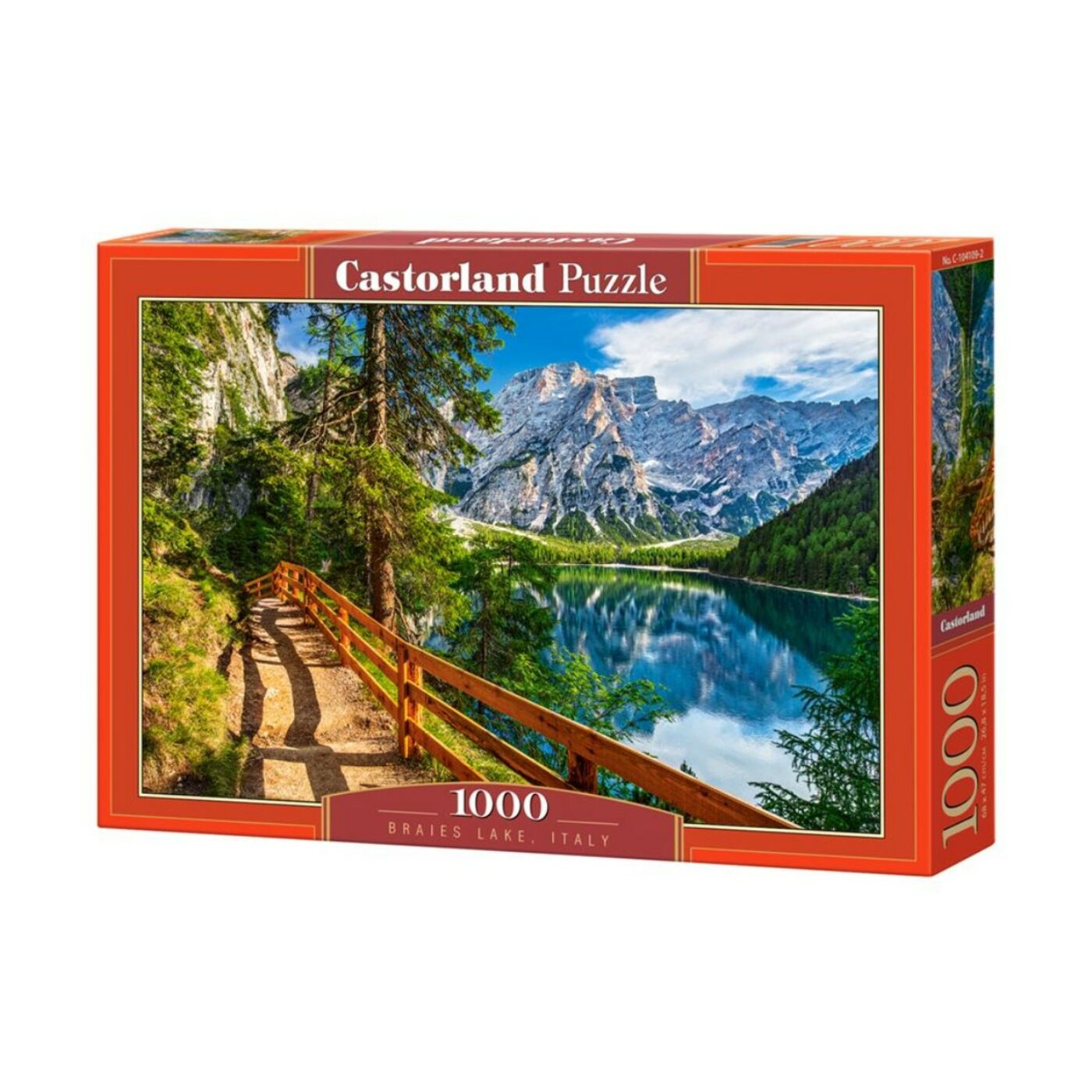 1000 db-os Castorland Puzzle - Braies tó, Olaszország