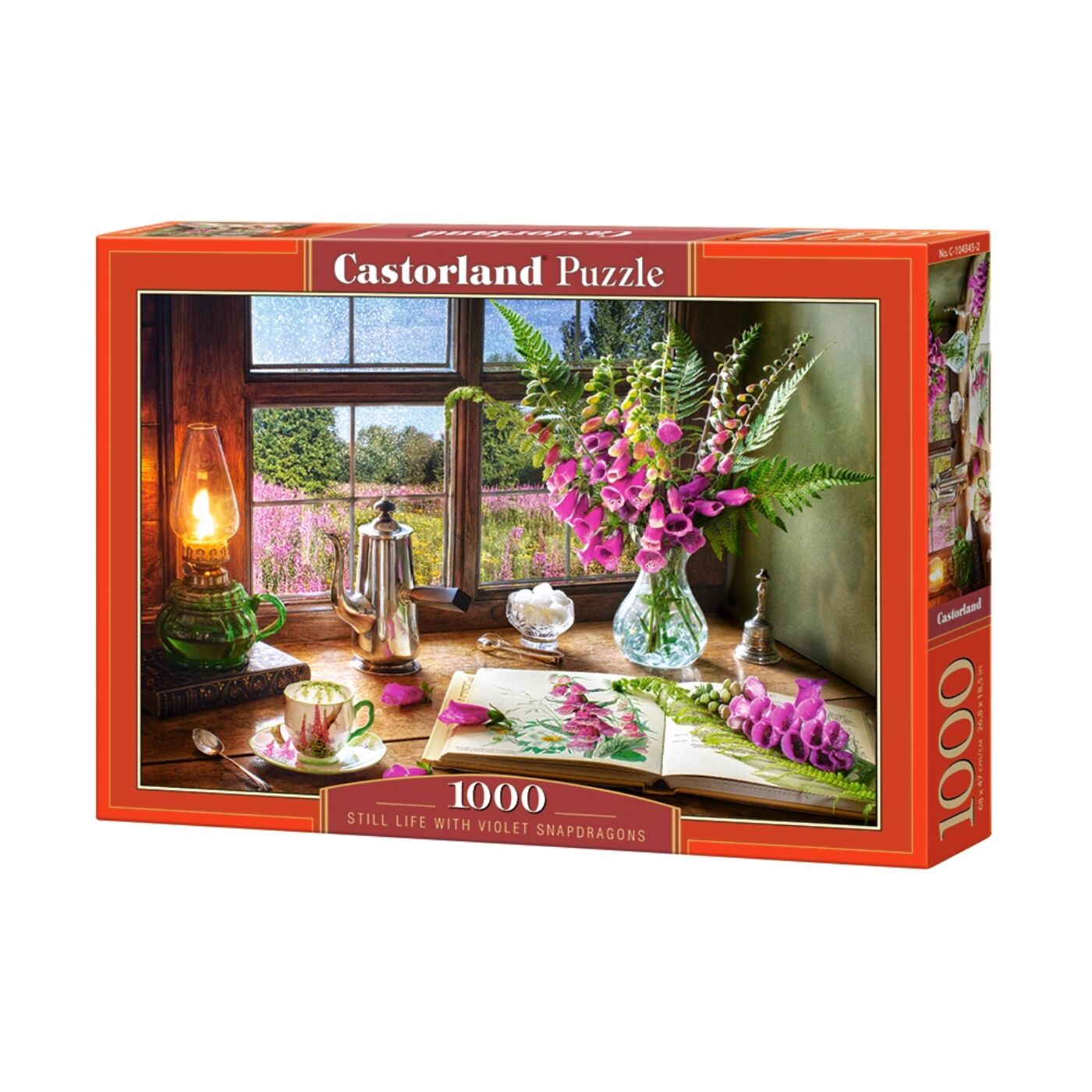 1000 db-os Castorland Puzzle -  Csendélet violákkal és tátikákkal
