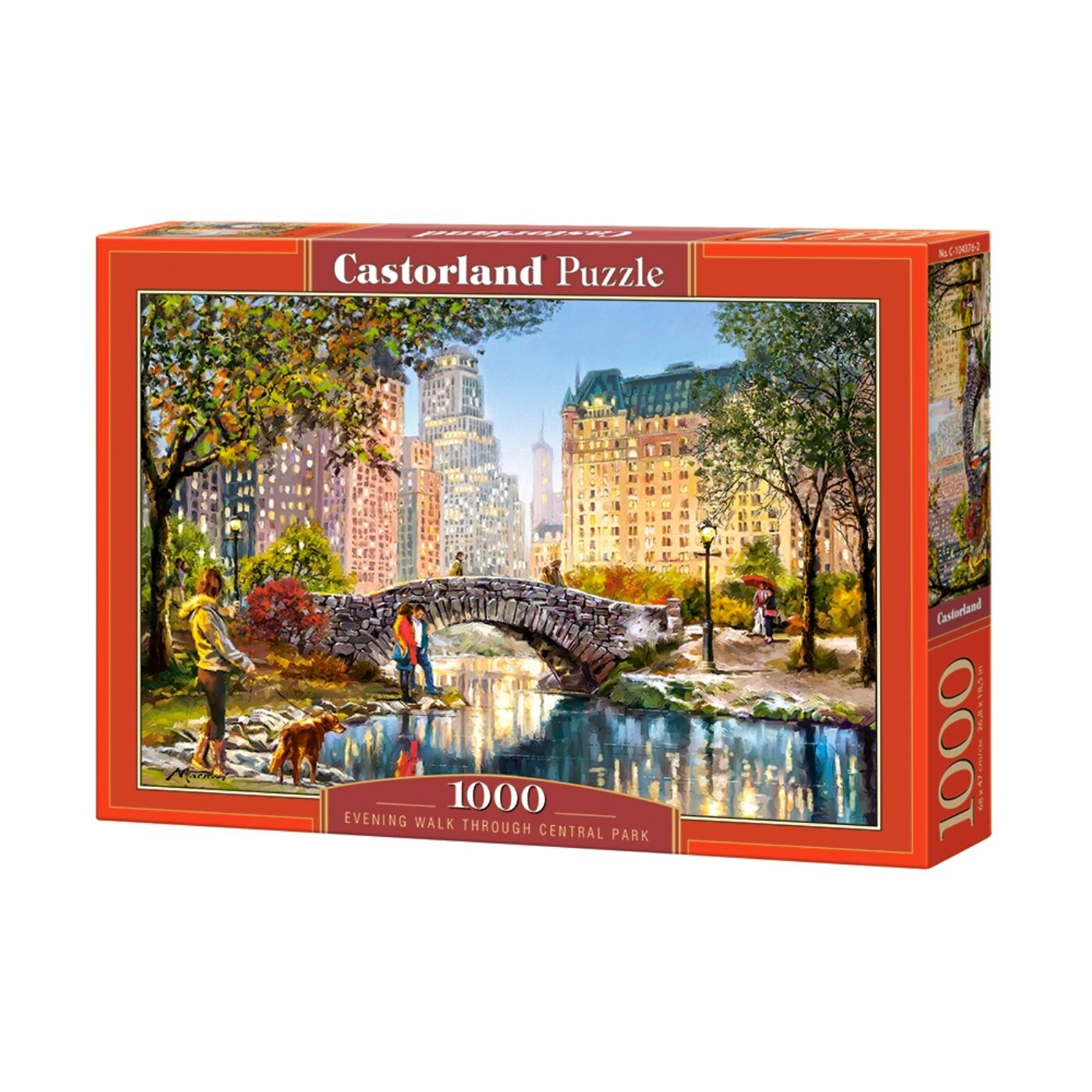 1000 db-os Castorland Puzzle -  Esti séta a Centrál Parkban