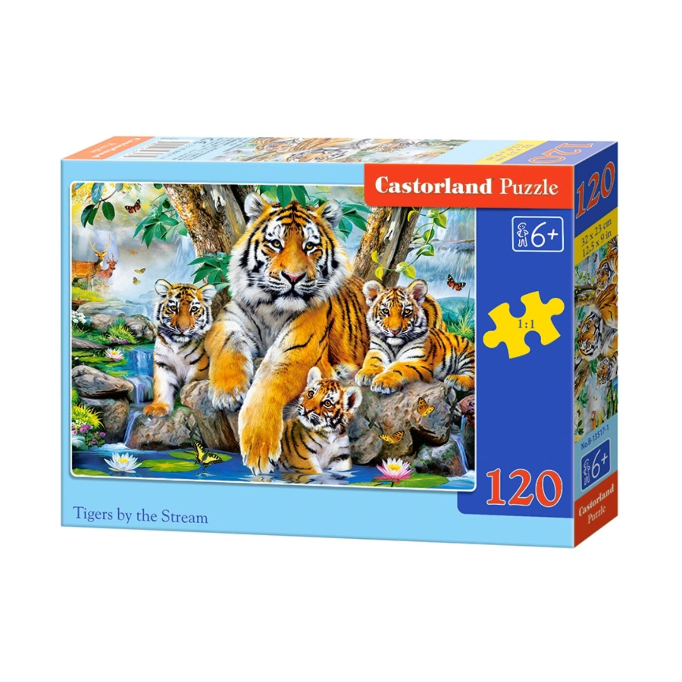 120 db-os Castorland puzzle - Tigrisek a folyamnál