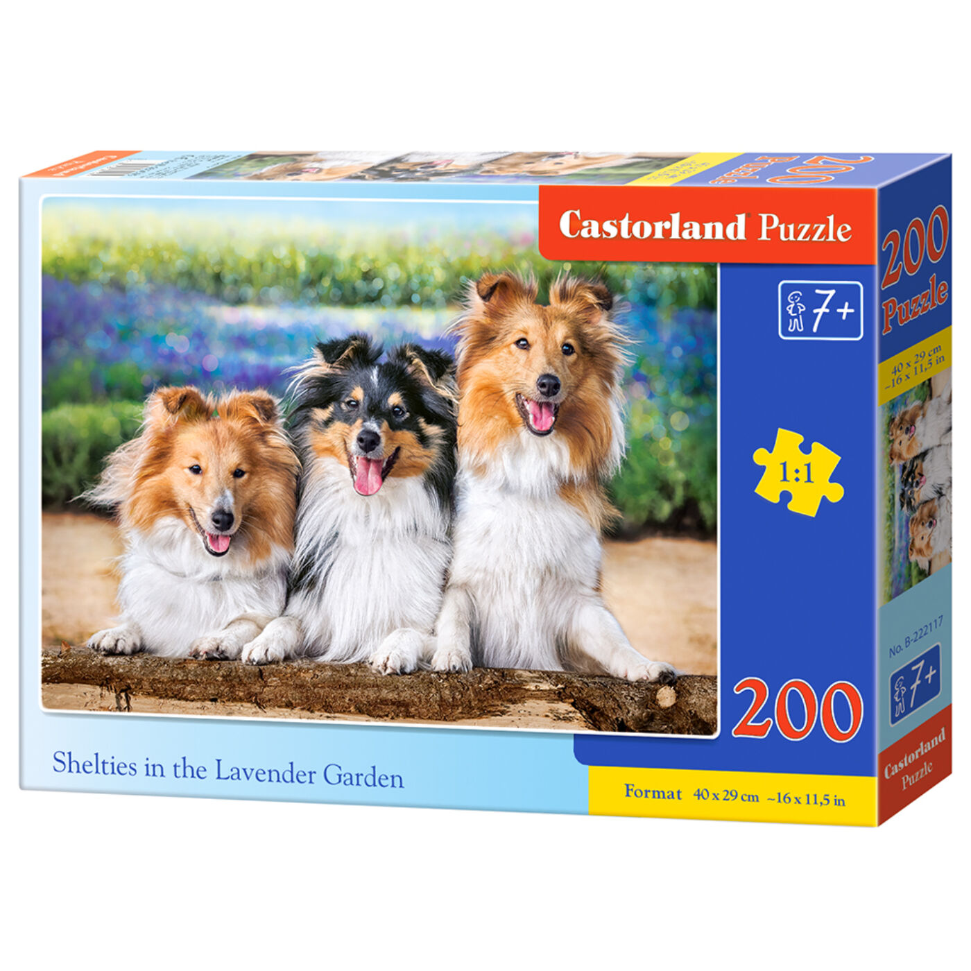 200 db-os puzzle - Kutyák a levendula kertben