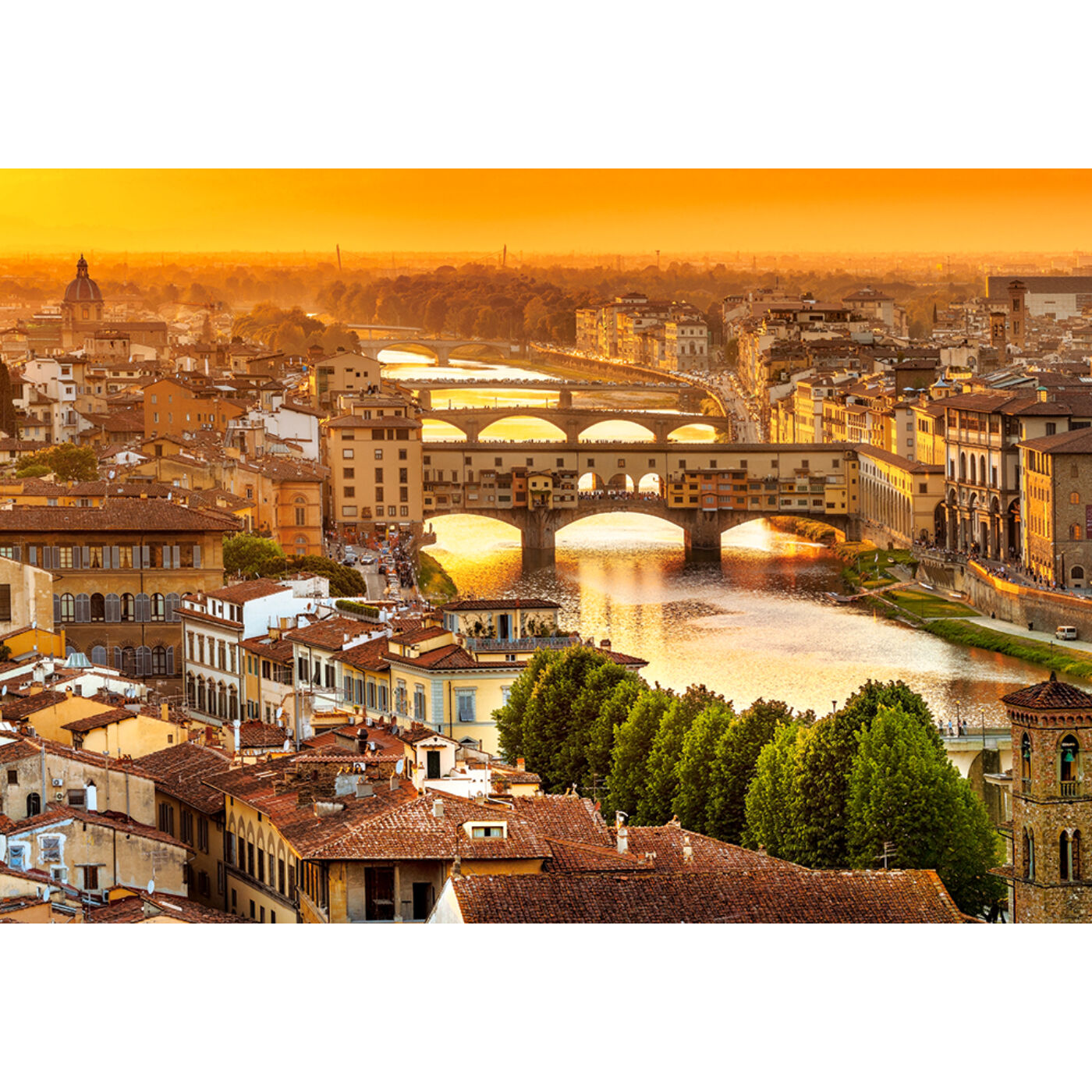 1000 db-os Castorland  Puzzle -  Firenze hídjai
