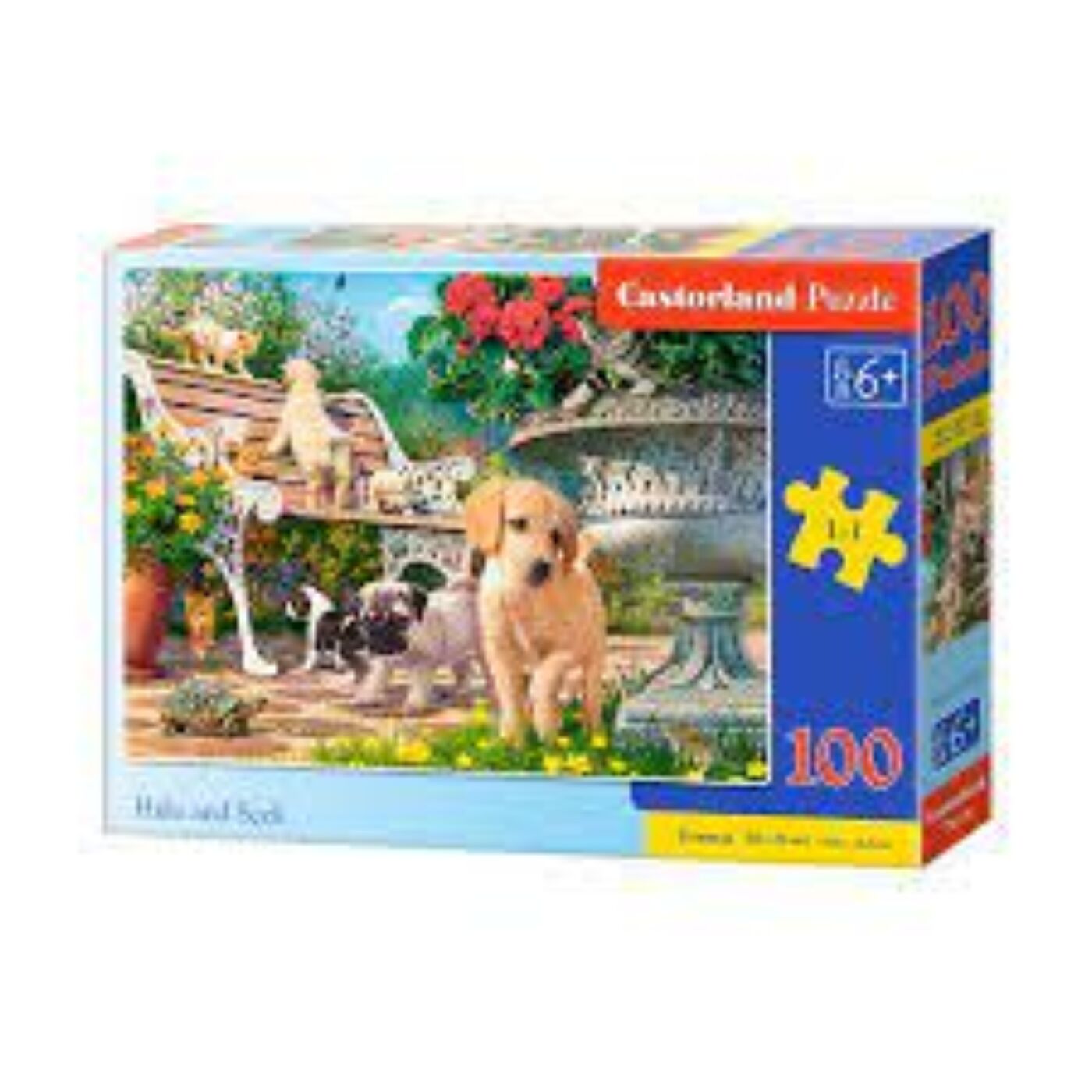 100 db-os Castorland puzzle - Francia bulldog kölyök