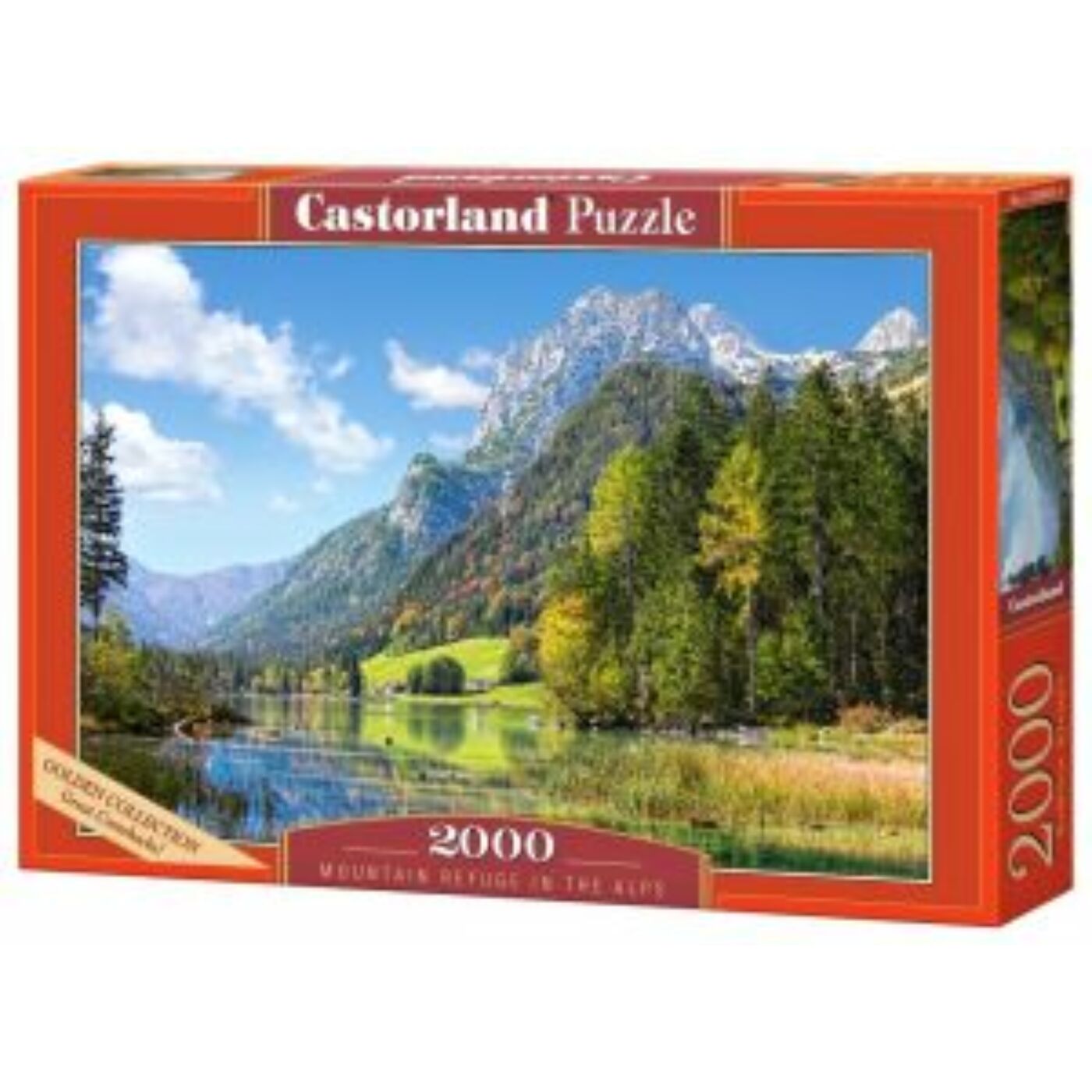 2000 db-os puzzle - Hegyi menedékhely az Alpokban