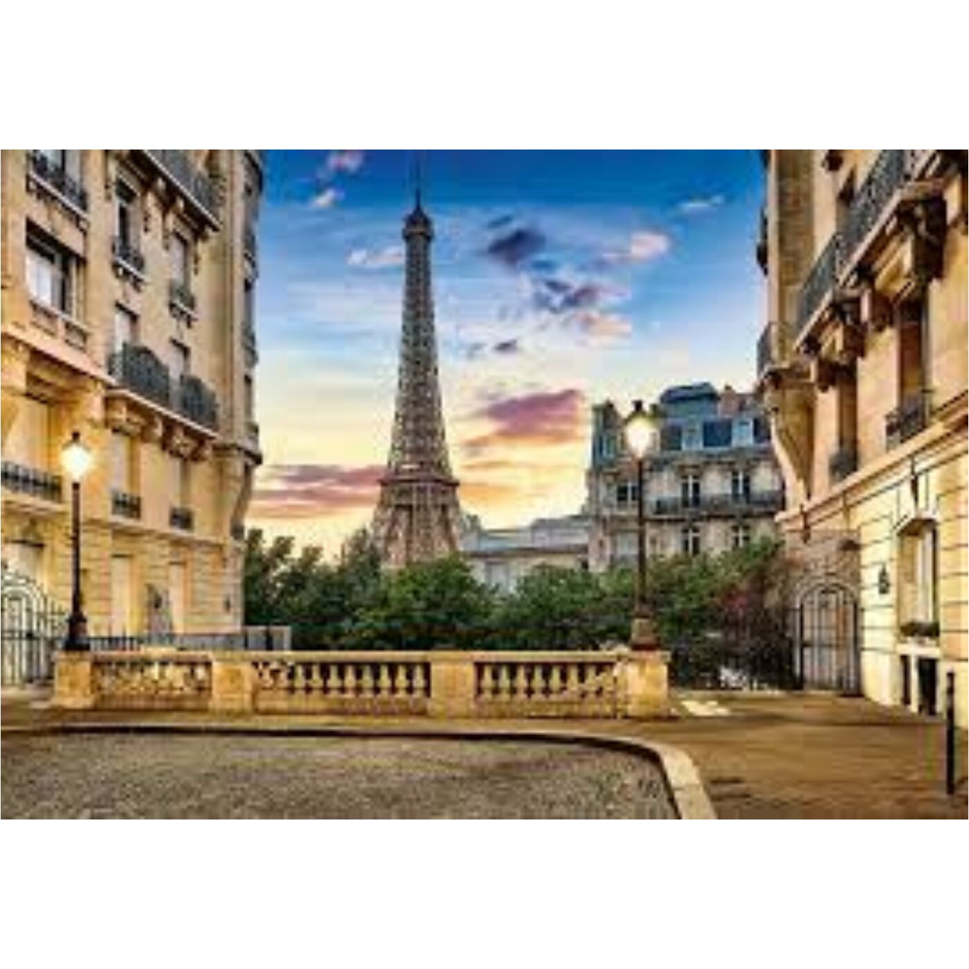 1000 db-os Castorland  Puzzle -  Séta Párizsban naplementekor