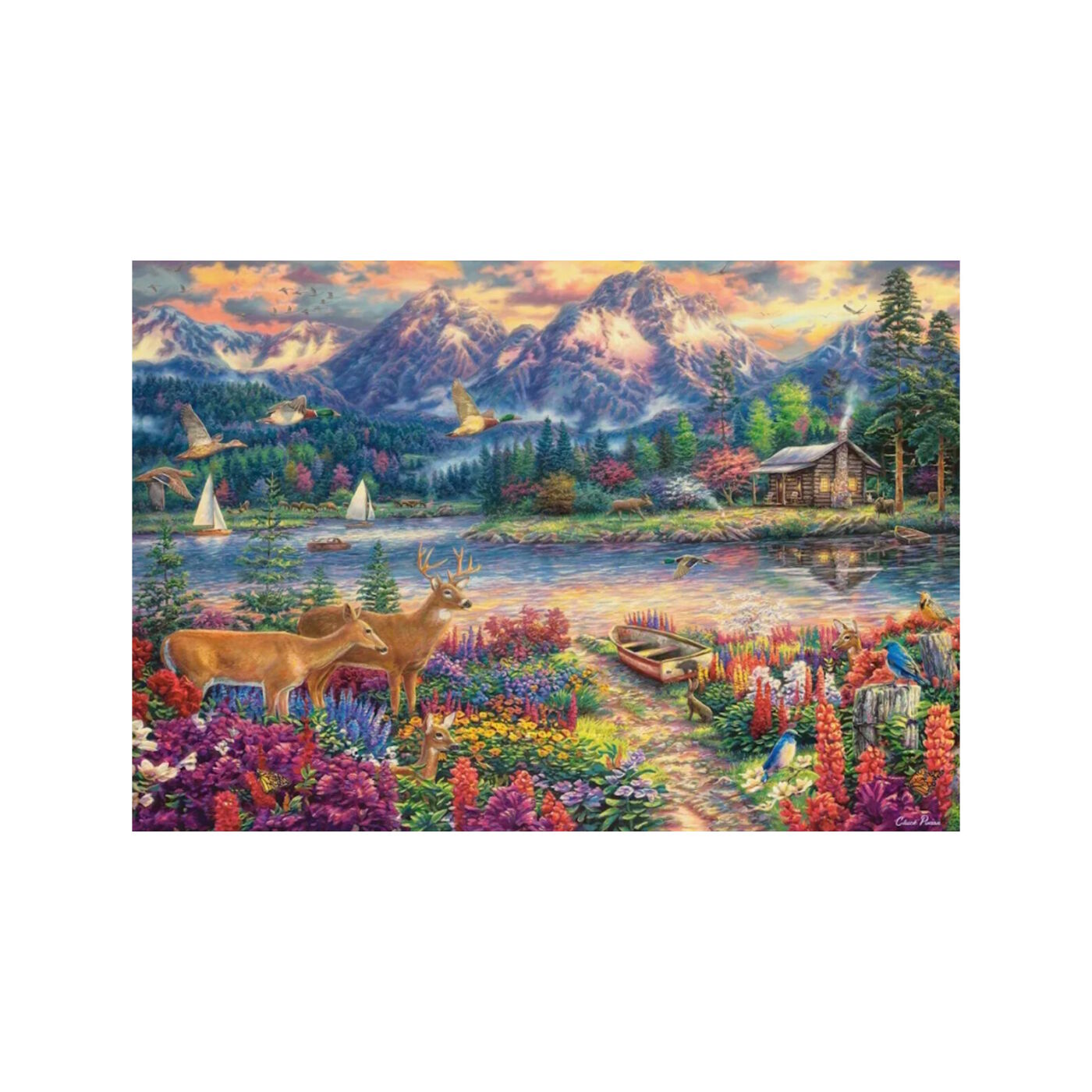 1500 db-os puzzle – Tavaszi hegység