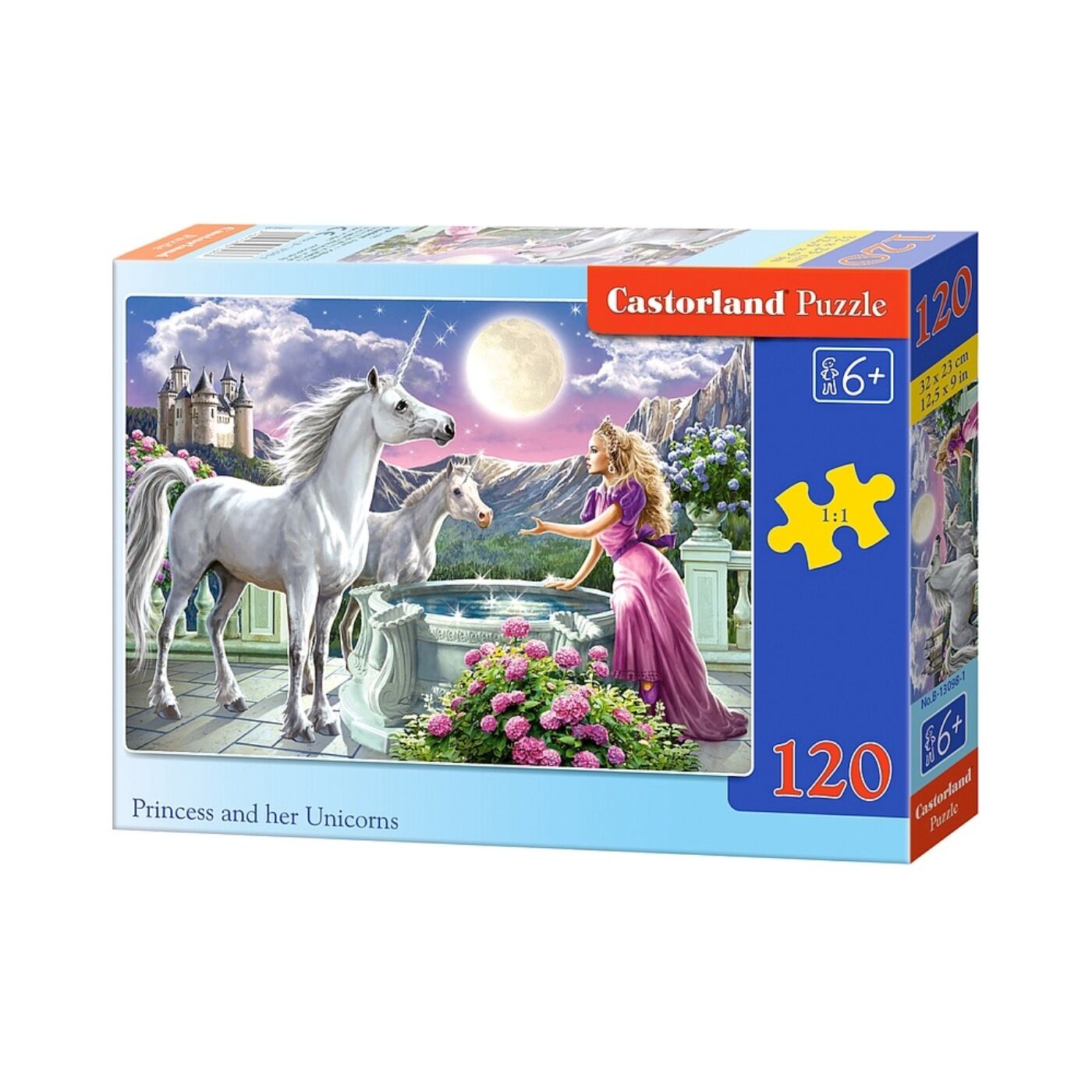 120 db-os Castorland puzzle - Hercegnő és unikornisa