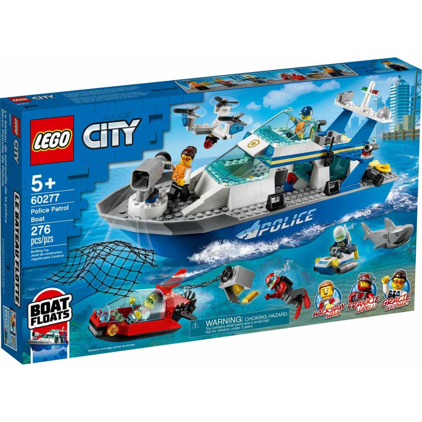 Lego City Rendőrségi járőrcsónak