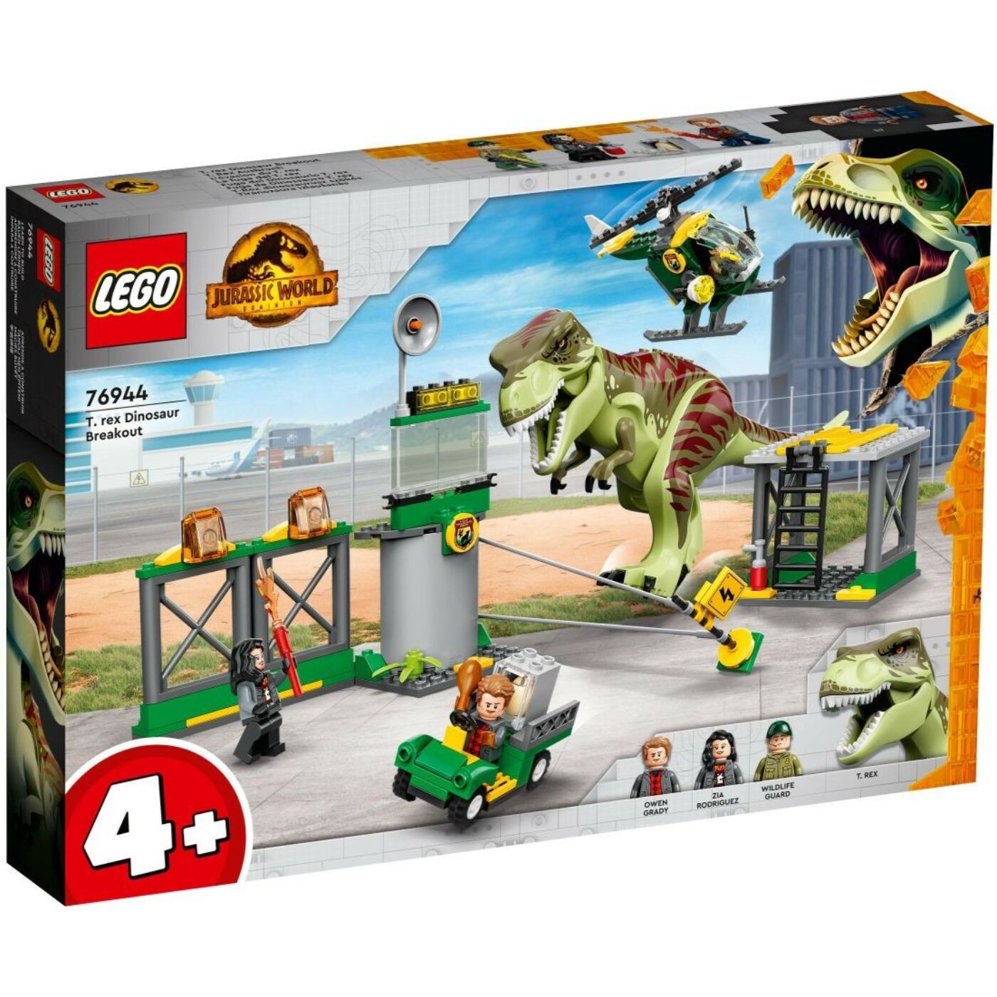 Lego Jurassic World T-rex dinoszaurusz szökés