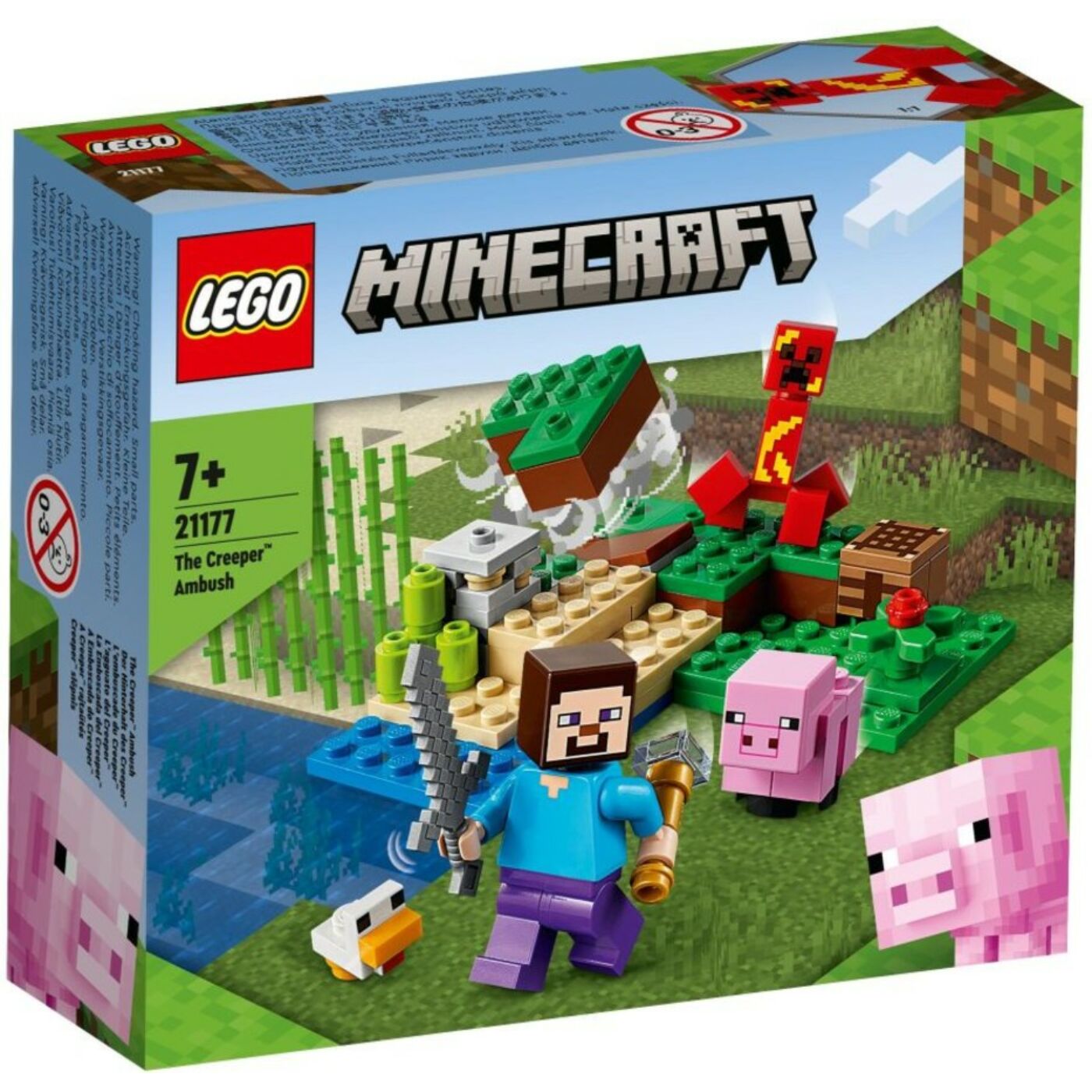 Lego Minecraft A Creeper rajtaütés