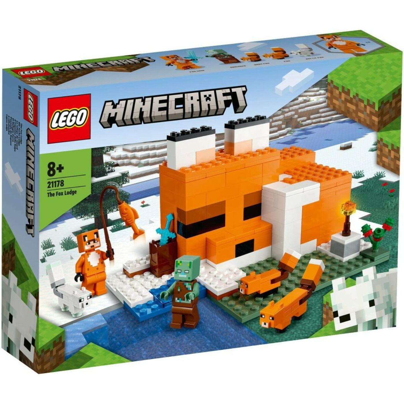 Lego Minecraft A rókaházikó