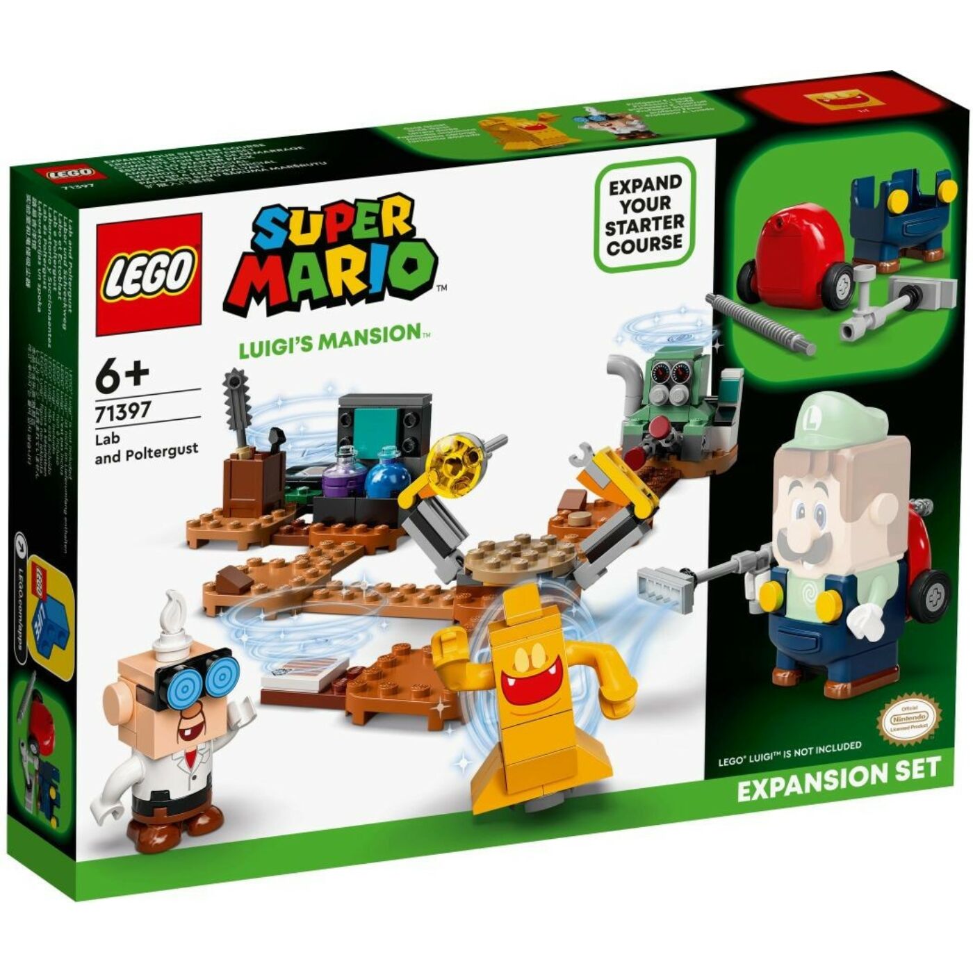 Lego Super Mario Luigi's Mansion Lab és Poltergust kiegészítő szett