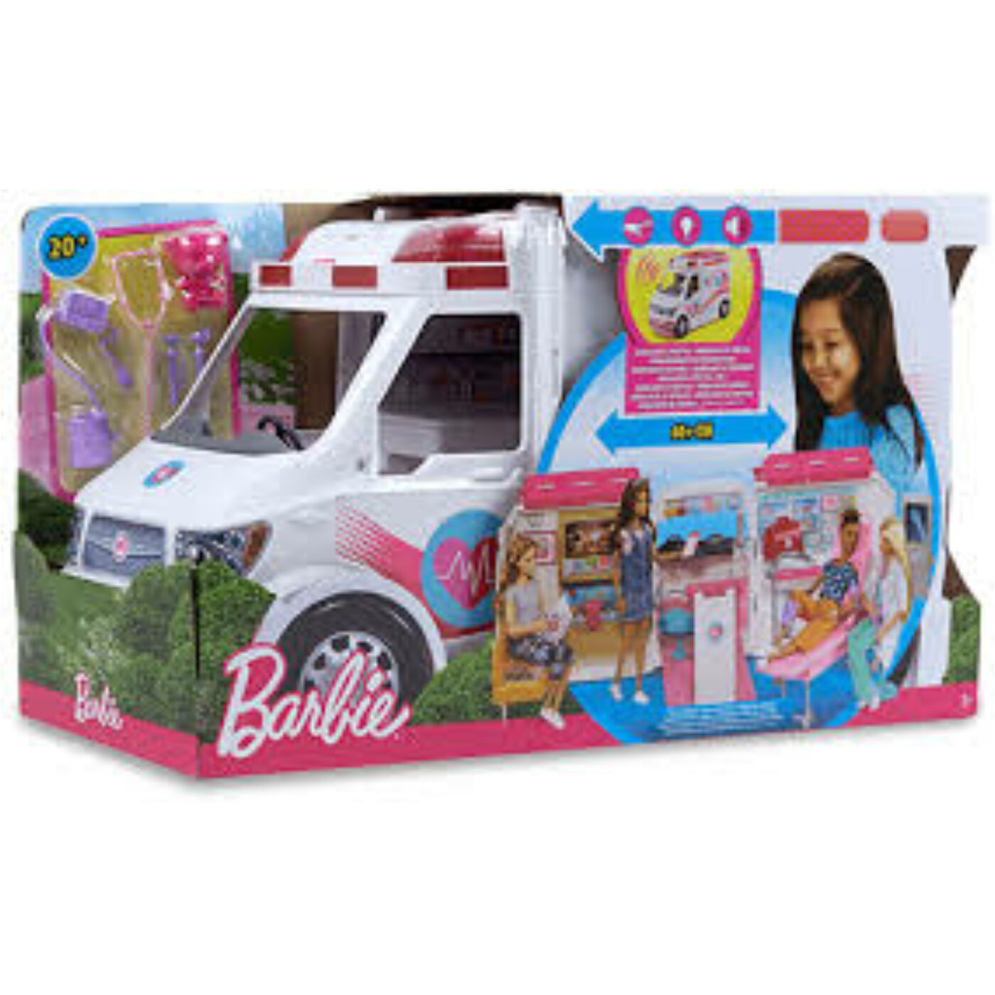 Barbie mentőautó
