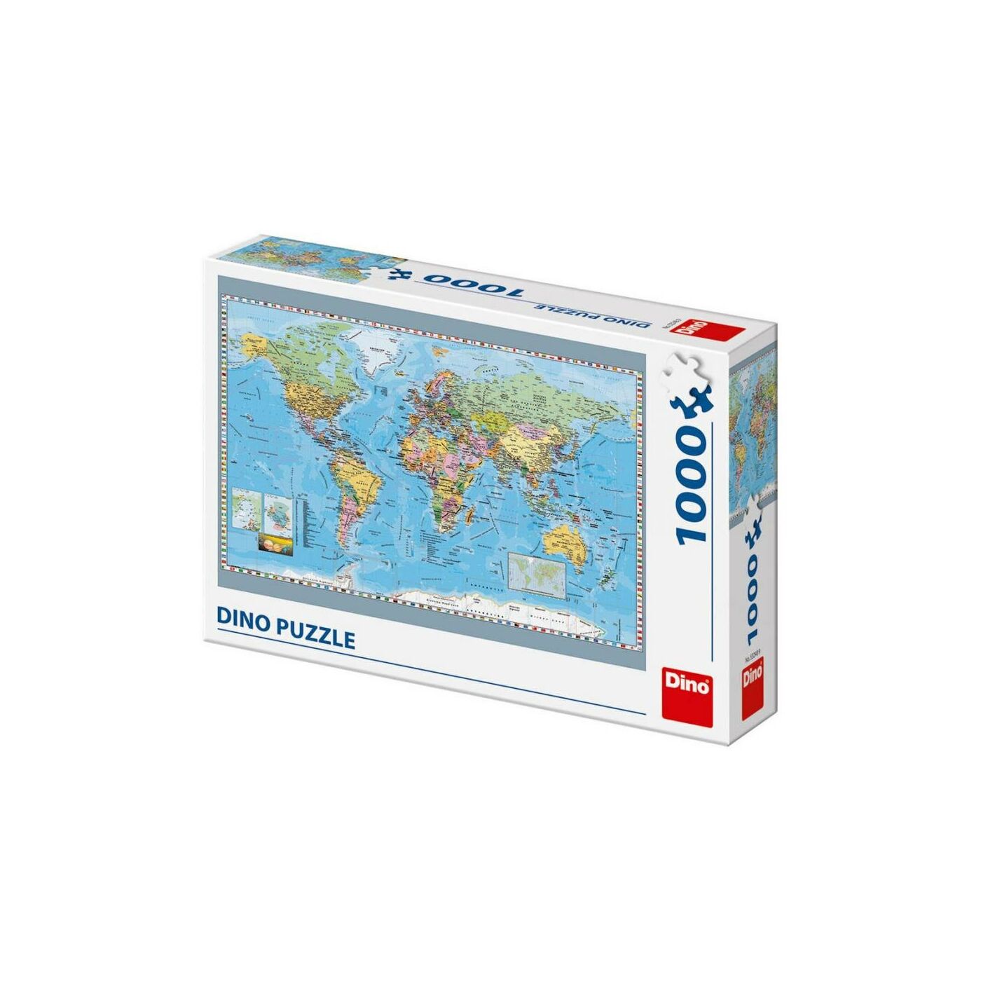 Dino puzzle 1000db - Politikai világtérkép