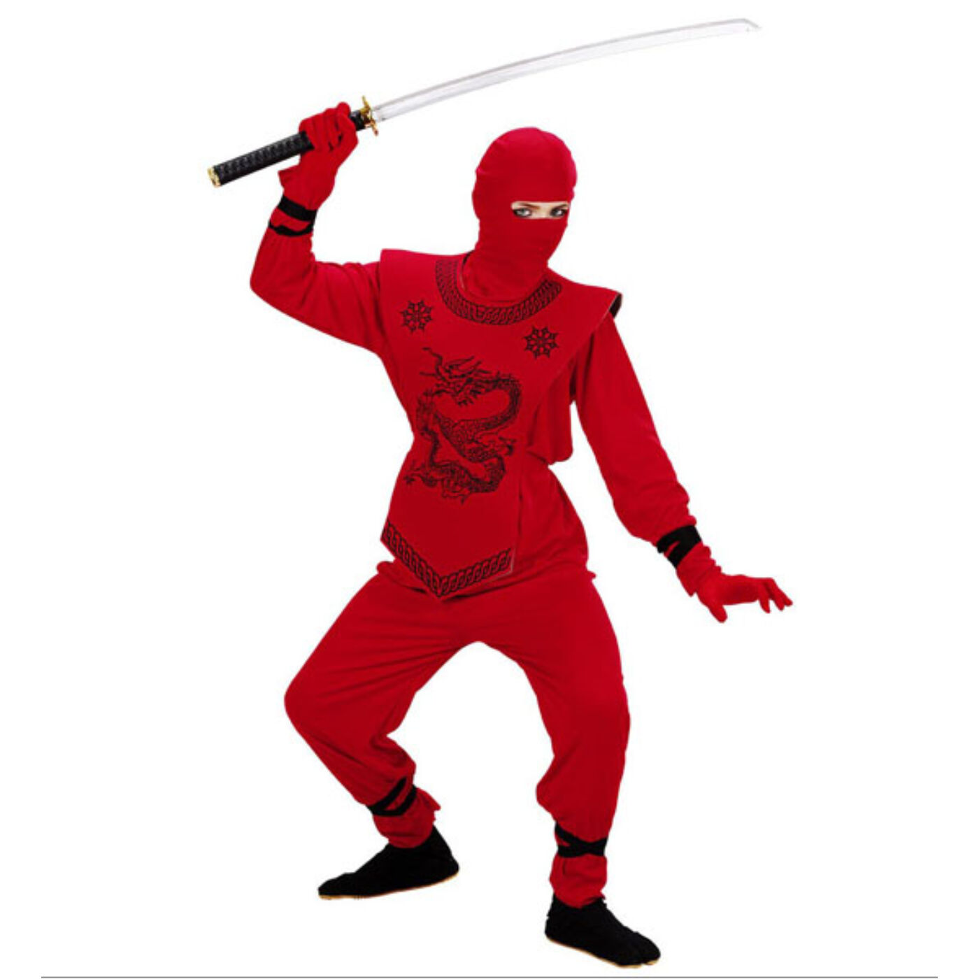 Piros ninja jelmez 140-es