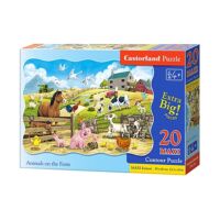 20 db-os puzzle – Állatok a farmon