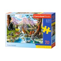 70 db-os puzzle - Erdei állatok