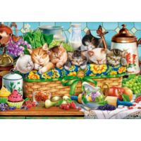 1000 db-os Castorland  Puzzle -  Szunyókáló cicák